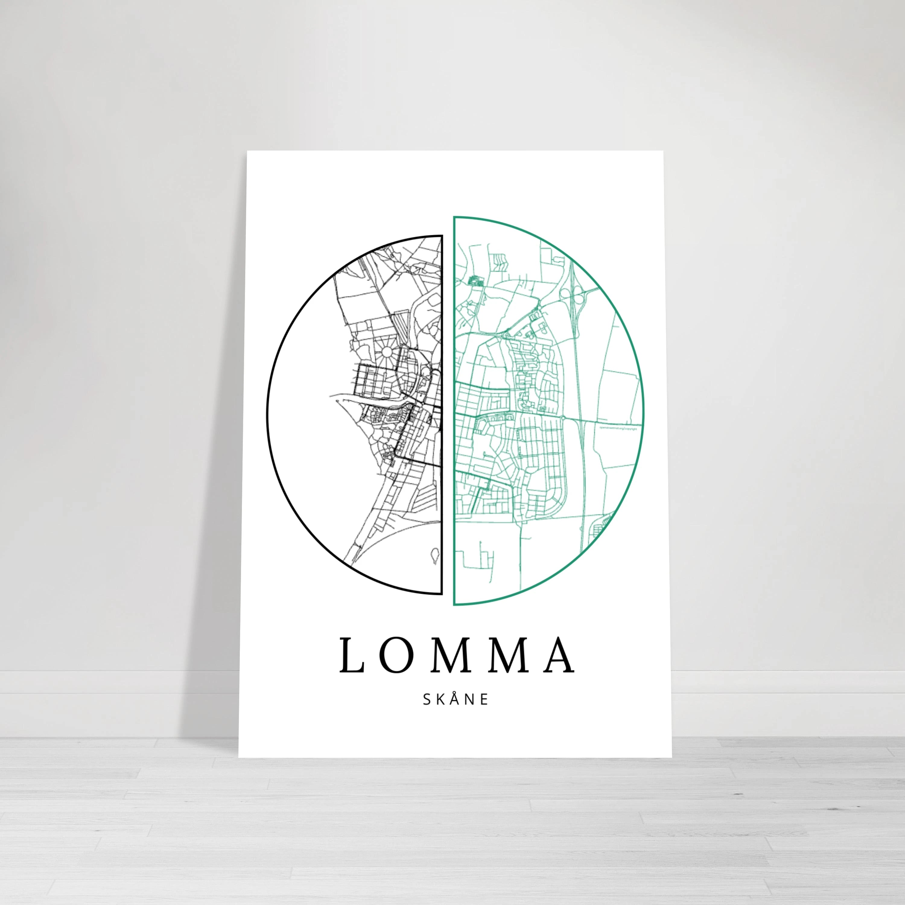 Lomma, Skåne - Kartposter
