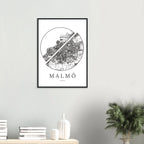 Malmö, Skåne - Kartposter