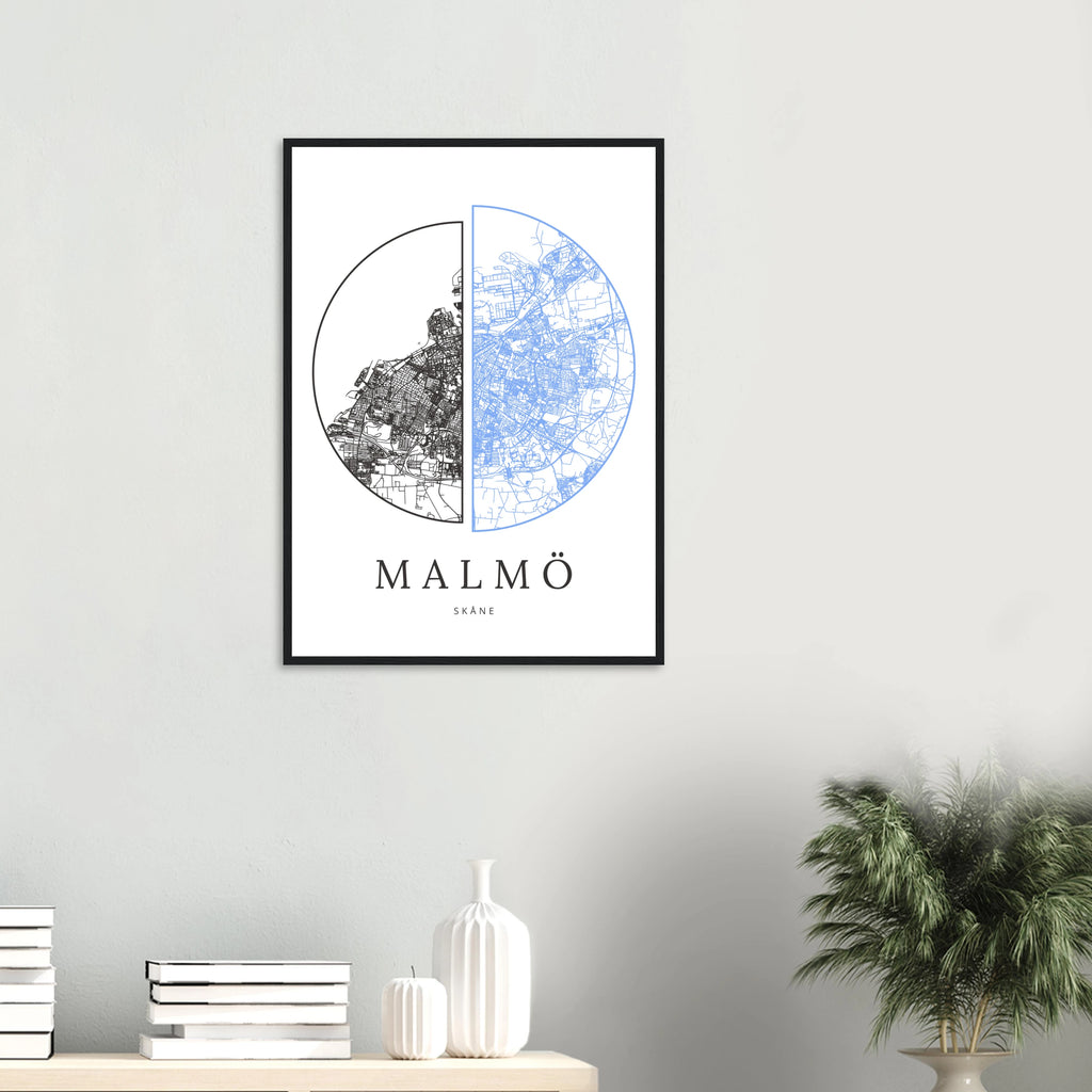 Malmö, Skåne - Kartposter